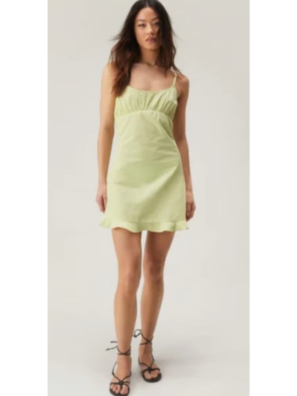 Nasty Gal Rock Above Mini Dress in Lime Green. size 8. NWOT